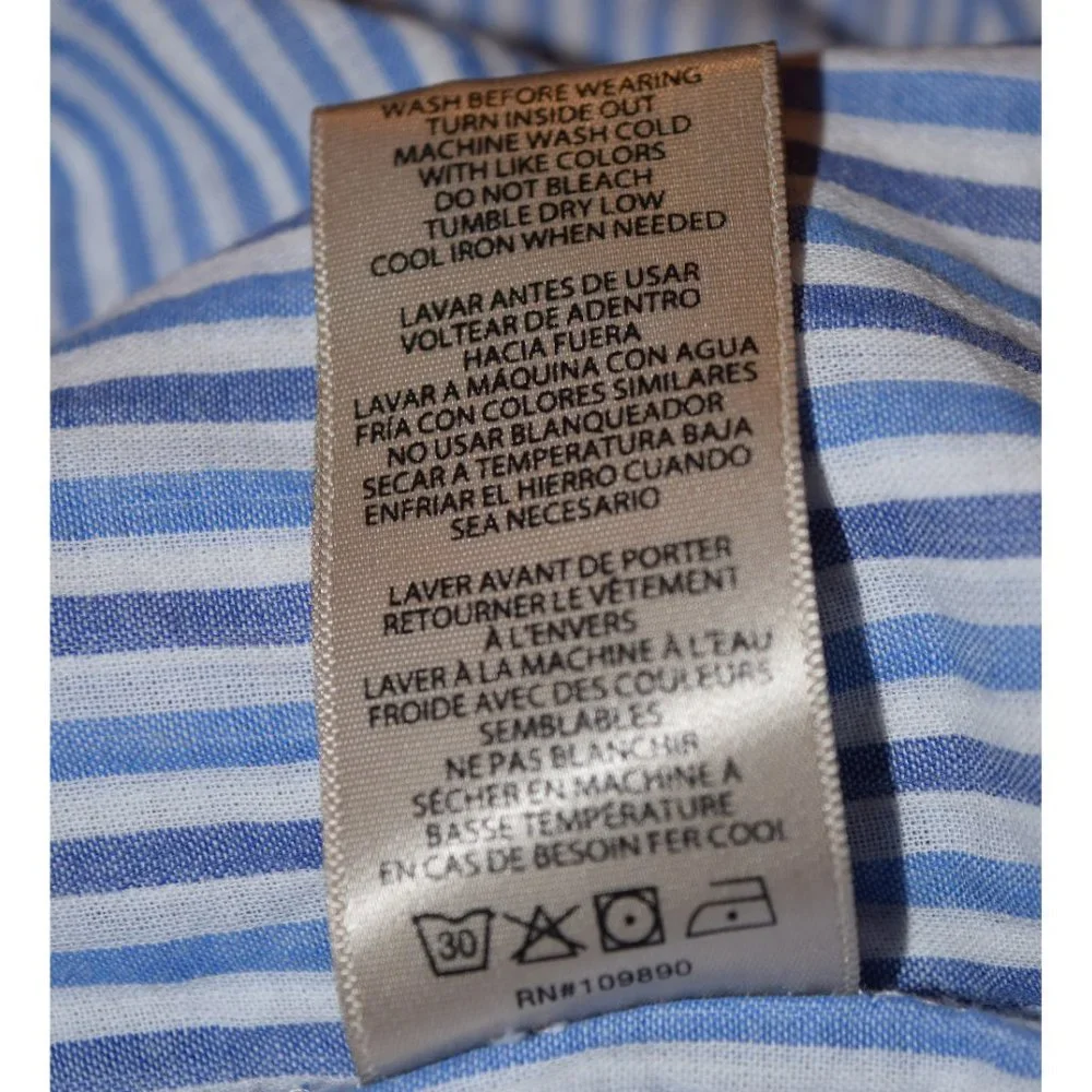 Seven7 Striped Tie Front Blouse size XL - Picture 10 of 10